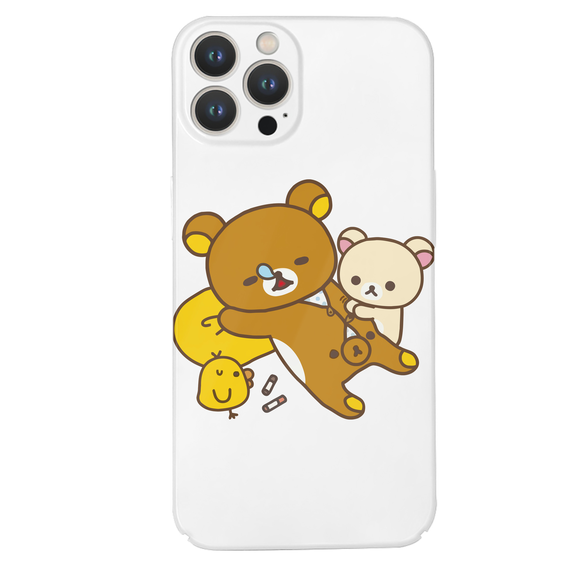 （画像用） リラックマ リラックマ キイロイトリ Rilakkuma Korilakkuma Kiiroitori 【iPhone 14シリーズ対応】ハードケース
